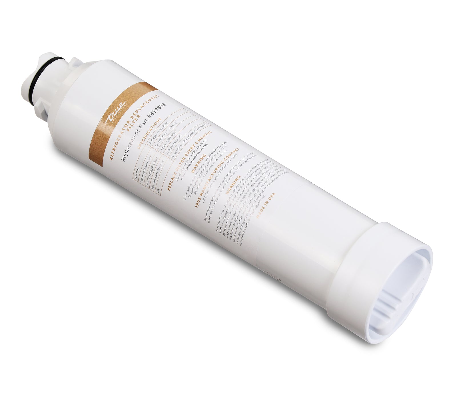 Bottom Freezer, Side-by-Side, Columns Integrated Ice Maker Replacement Water Filter